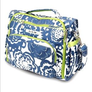 Ju Ju Be BFF Cobalt Blossoms Diaper Bag Backpack