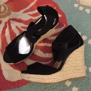 Devona Black Espadrilles 4.5"