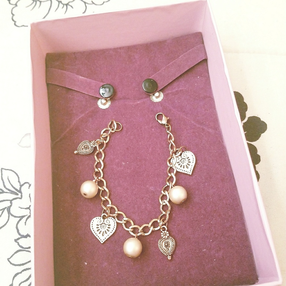 Rose Gold Plated Charm Bracelet