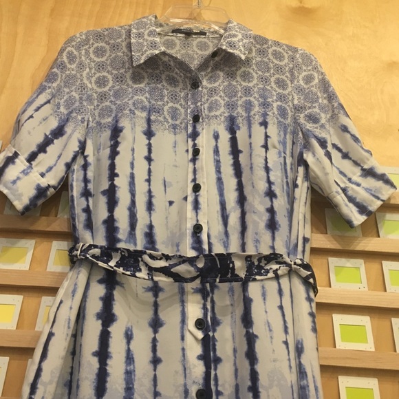 🎉SALE🎉Peter Som Blue Tie-Dye Dress - Picture 4 of 8
