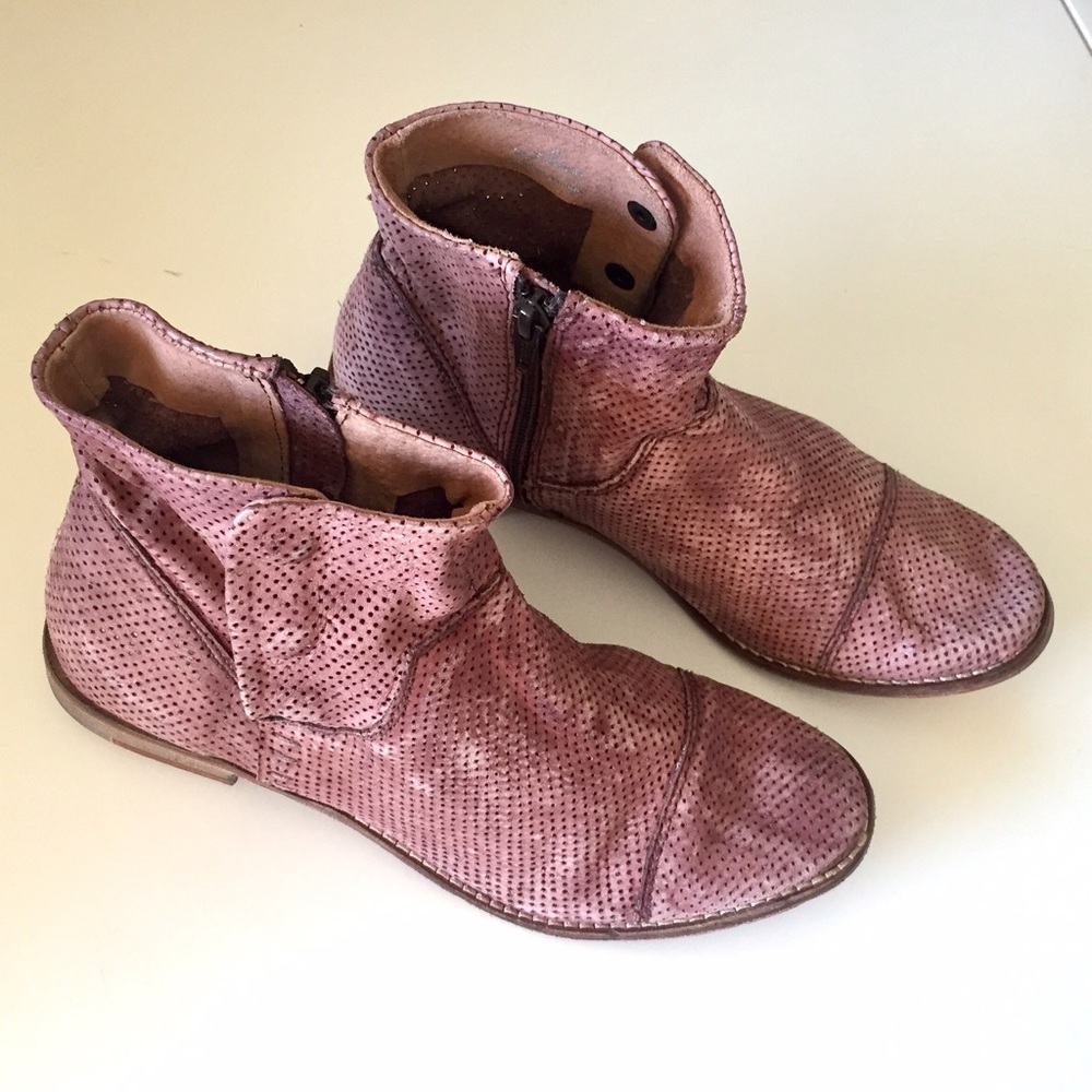 NEW • Free People Leather Shadow Lark Ankle Boot