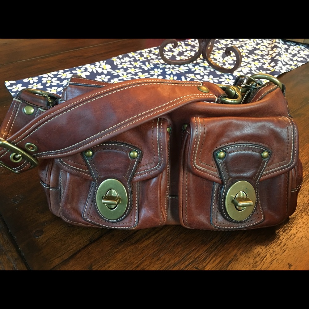 Coach Whiskey Leather Purse