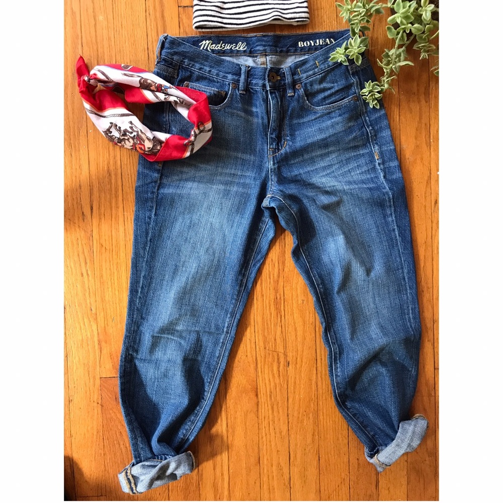 Madewell Boyjean in Bluefin Wash
