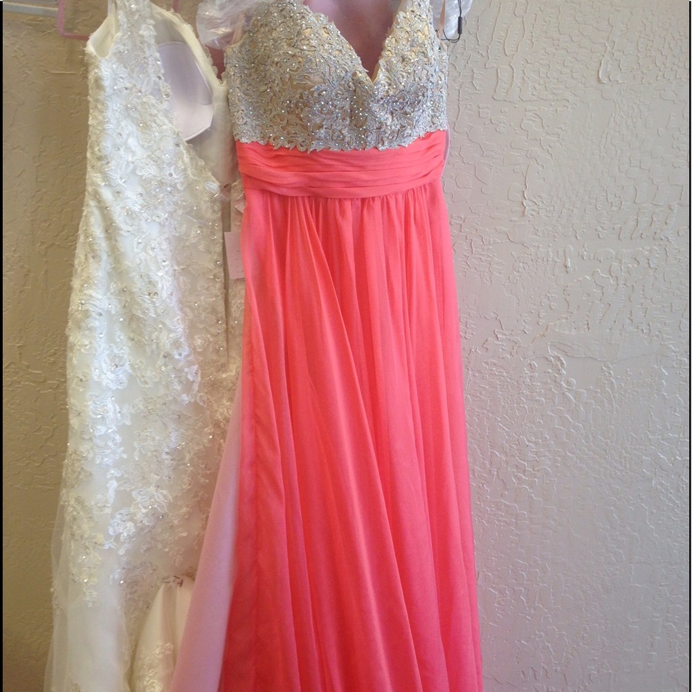 Orange prom dress