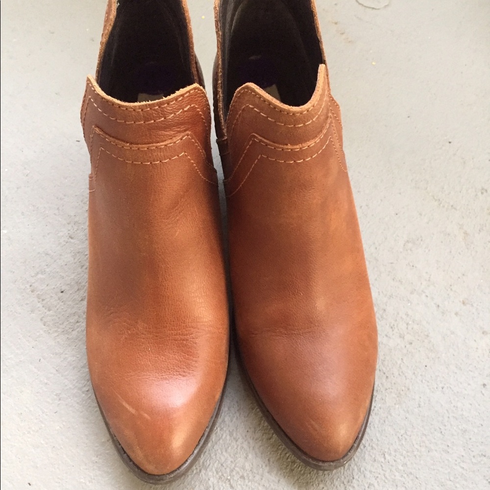Brown ankle booties
