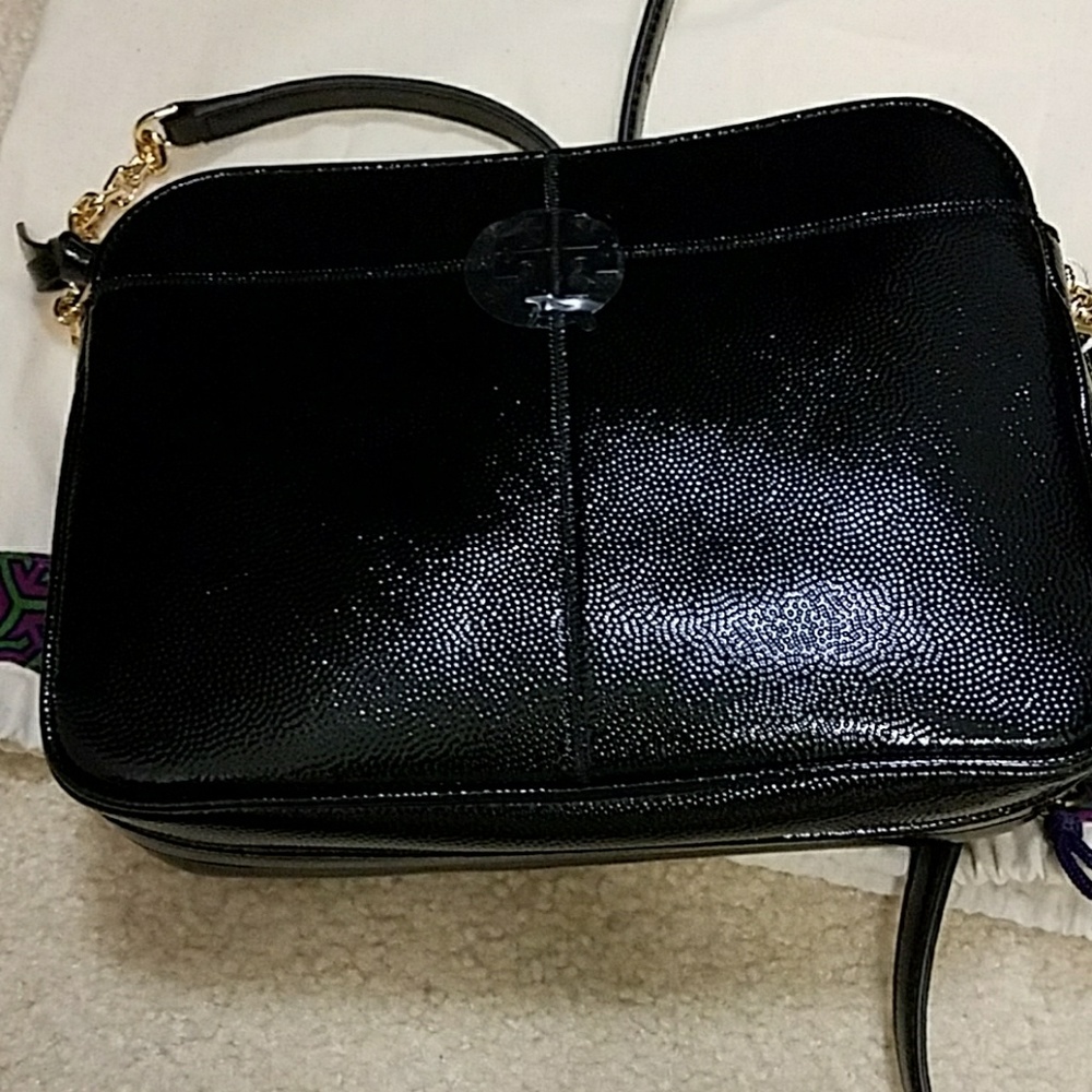 Tory Burch Ivy Black Patent Leather