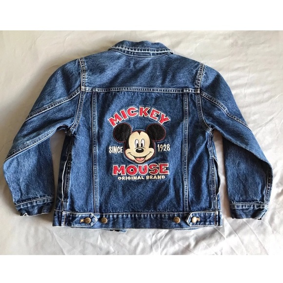 vintage mickey mouse jean jacket