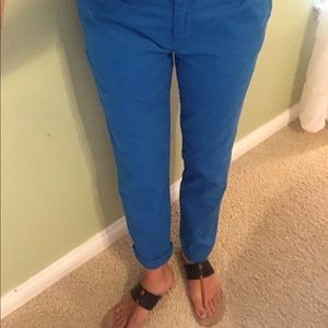 Gap Broken-In Straight khakis in blue