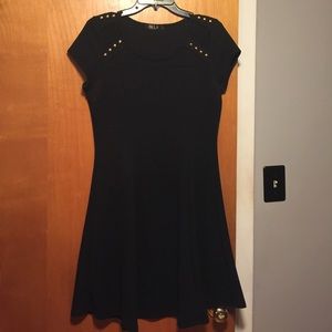 Studded Black Dress