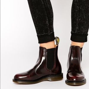 Dr. Martens Kensington Flora Burgundy Boots