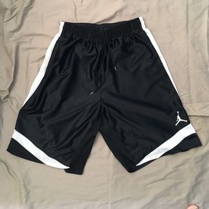 Black and White Jordan shorts