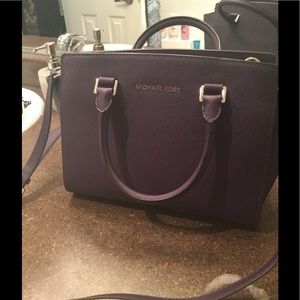 Beautiful plum Michael Kors satchel