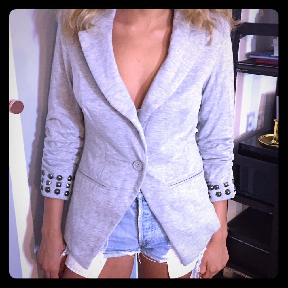 INC International Concepts Gray Blazer