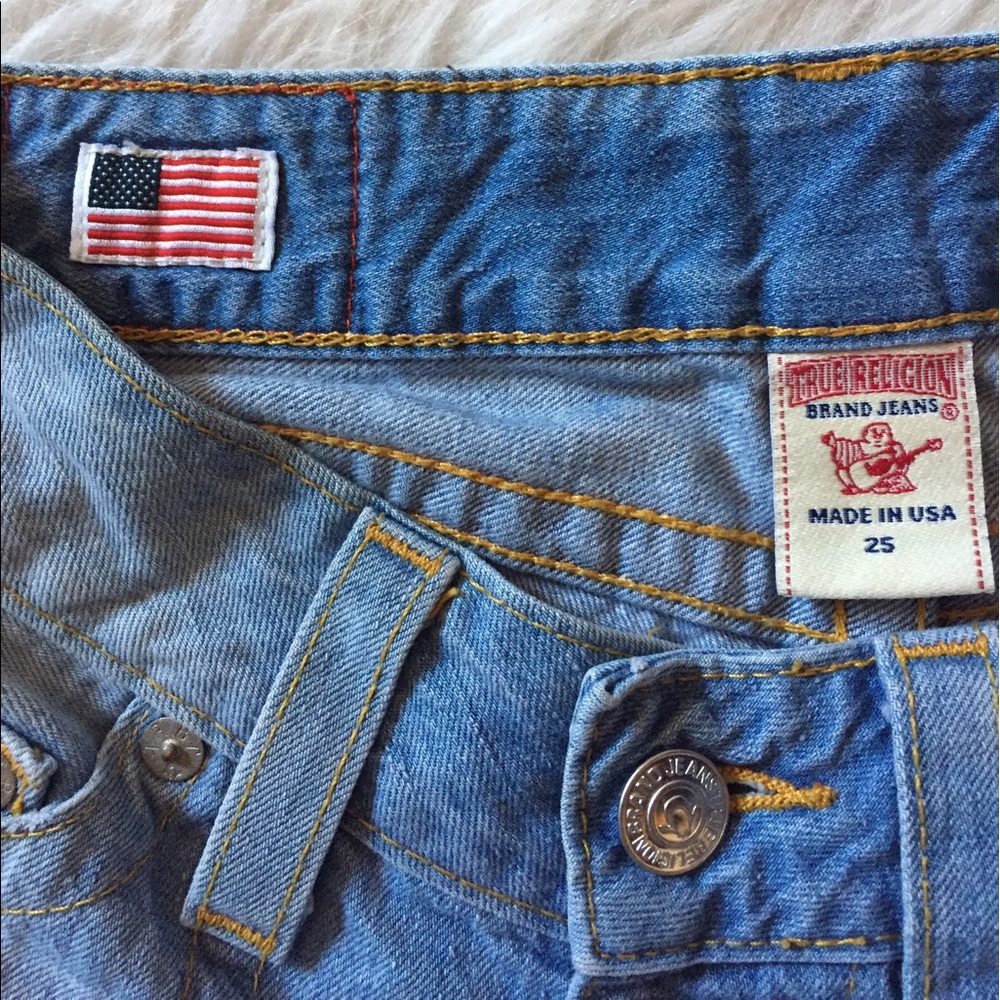 🔻| True Religion | Faye short cut off jean shorts - Picture 6 of 8