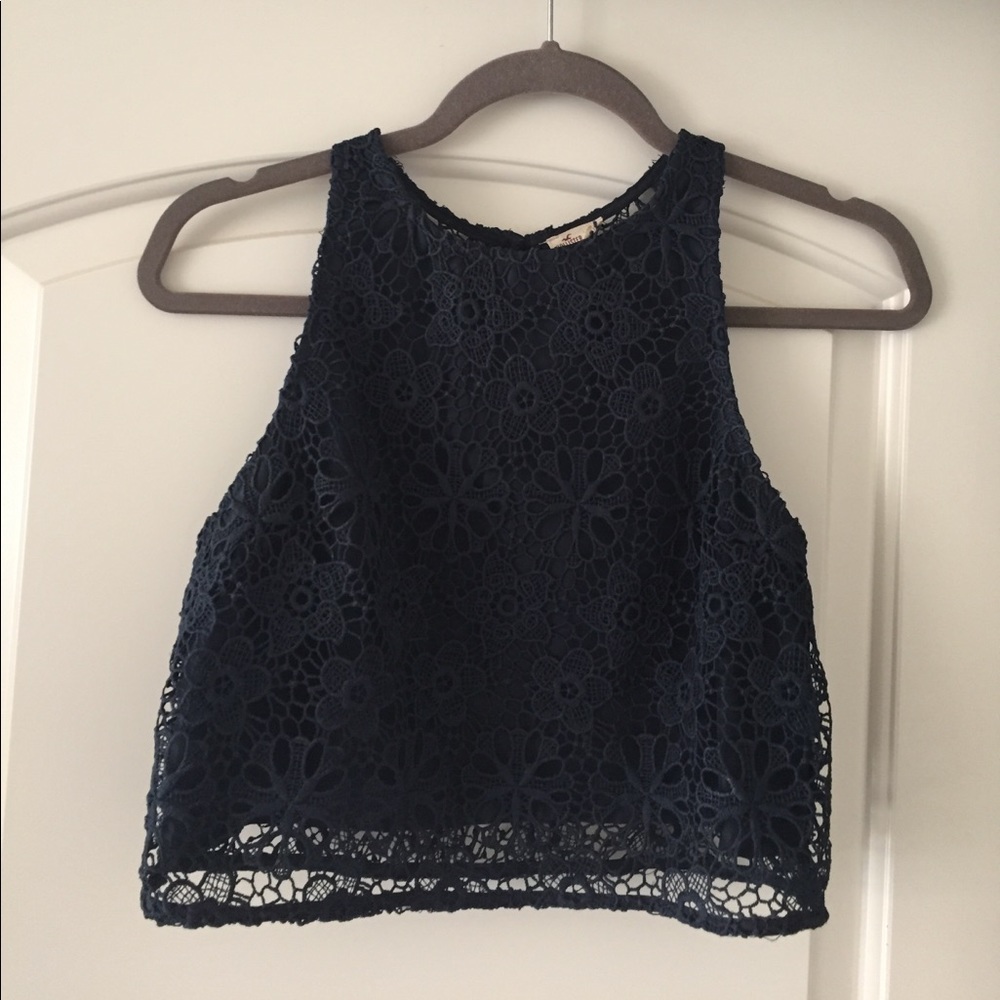 Hollister lace crop top