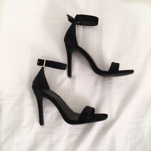 Strappy Velvet Heels