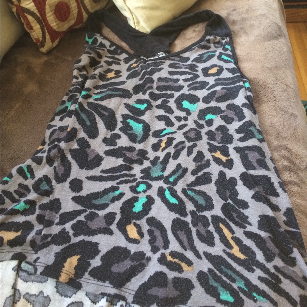 Cheetah print tank top