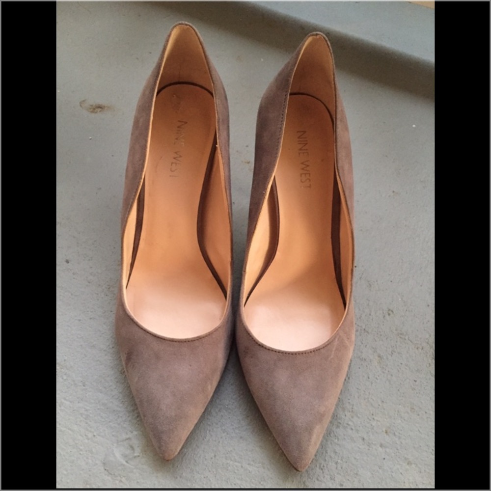 Grey pumps from Nine West