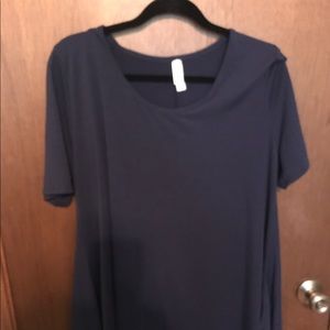 Lularoe Blue Large Perfect Tee