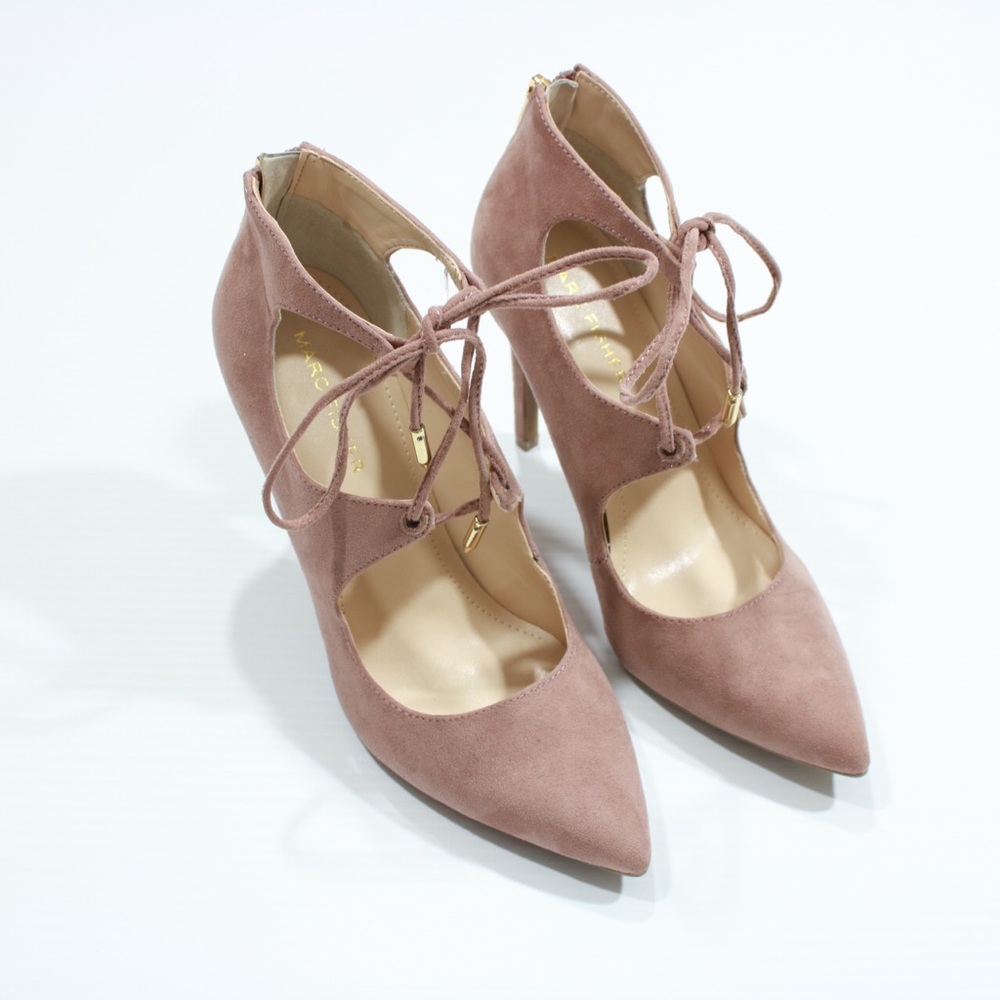 Mark Fisher Lace Up Pumps Nude Size 6