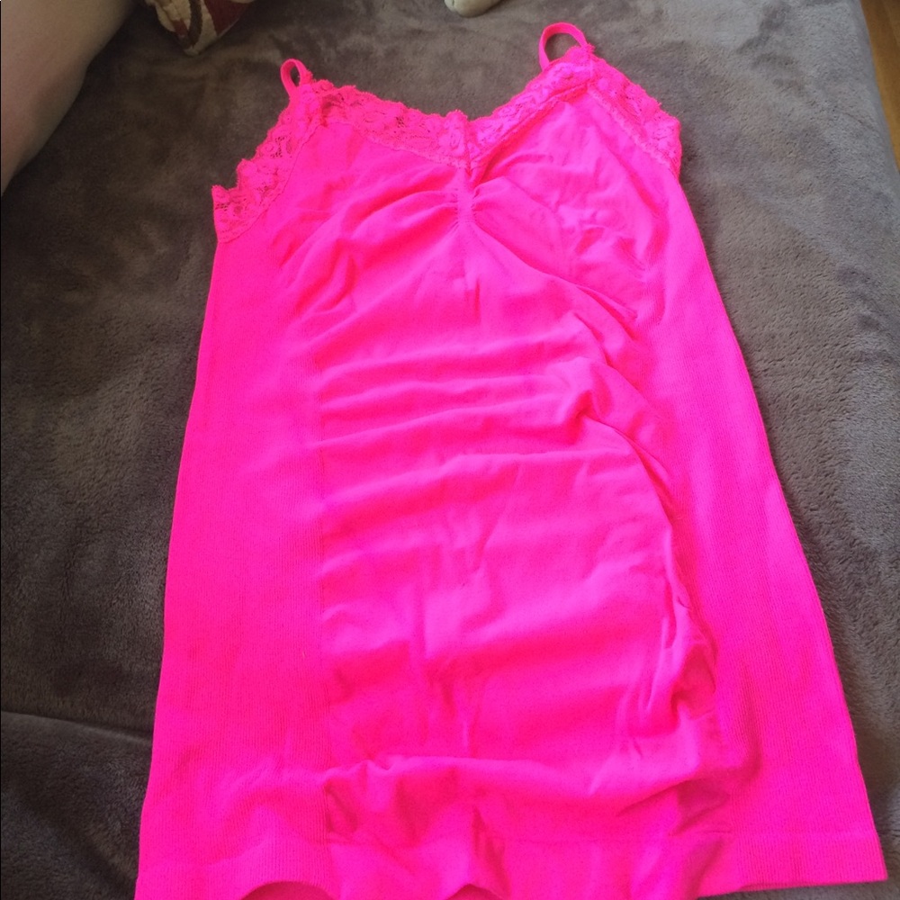 Hot pink tank top