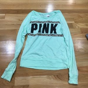 PINK mint green long sleeve