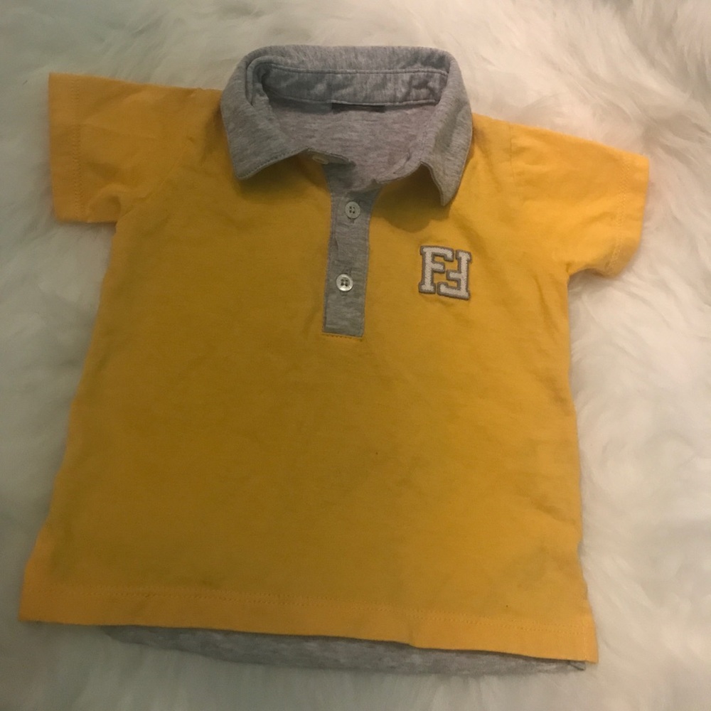 Infant Fendi collar shirt