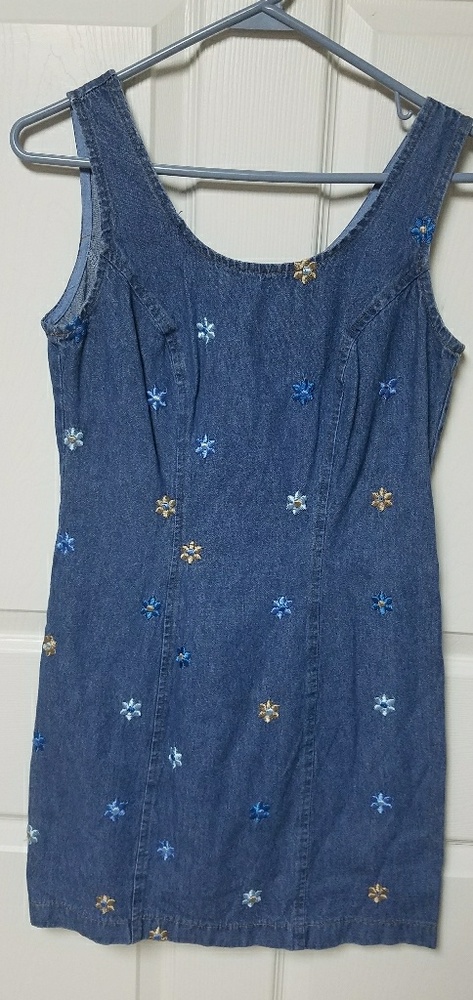 Denim flower dress