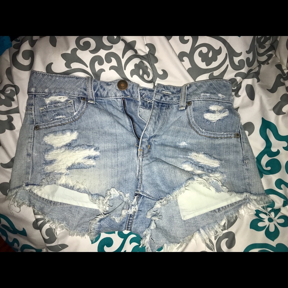 american eagle jean shorts