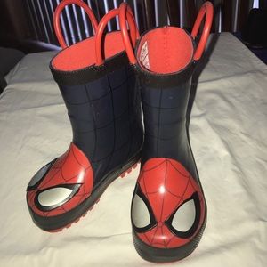 Toddler Spider-Man rain boots