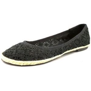 Rocket Dog Montana Floret Black Cotton Flats NEW