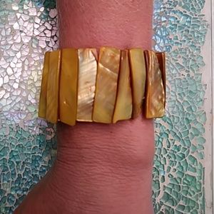 Golden Sunrise Sea Shell Bracelet