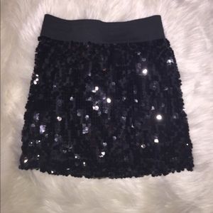 Sequin mini skirt