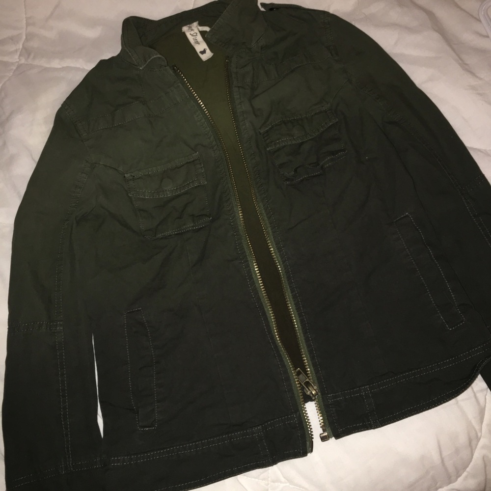 Ombré Army Green Jacket!