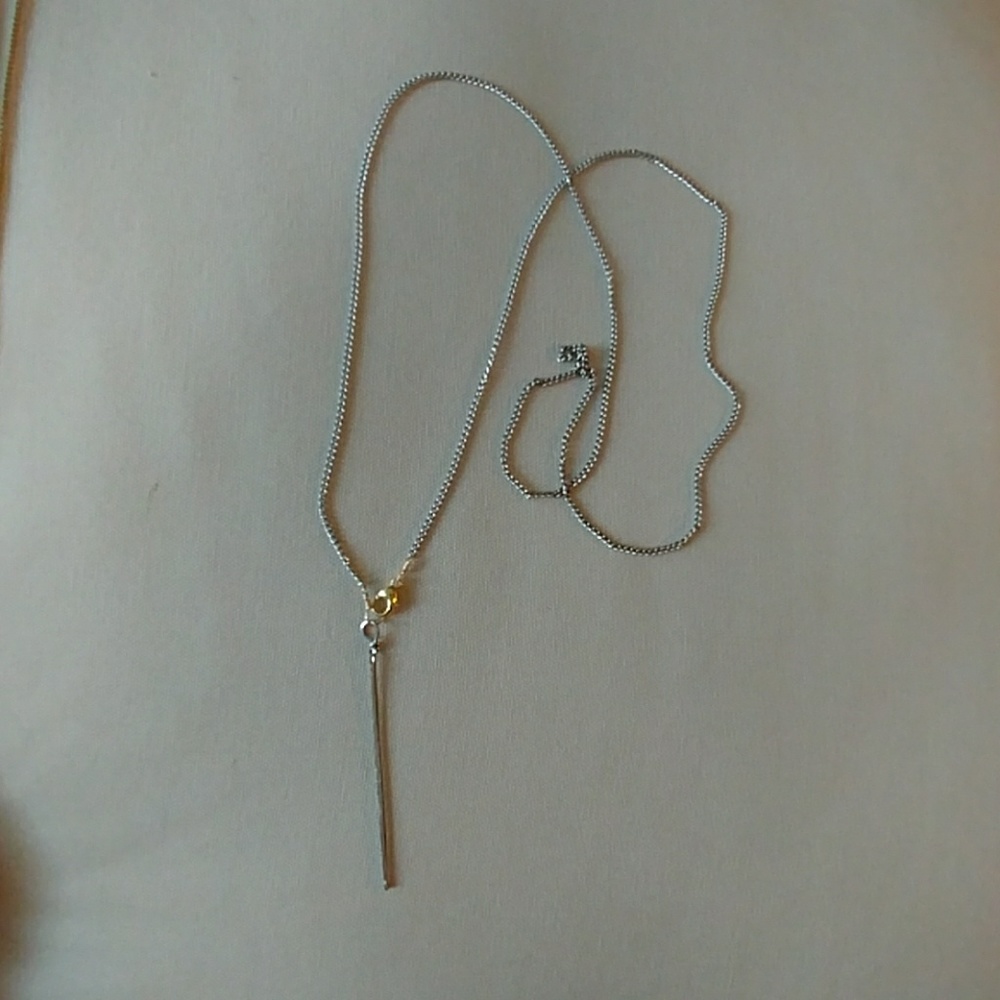 Mixed metal multi-way wear necklace