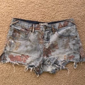 Free People denim shorts