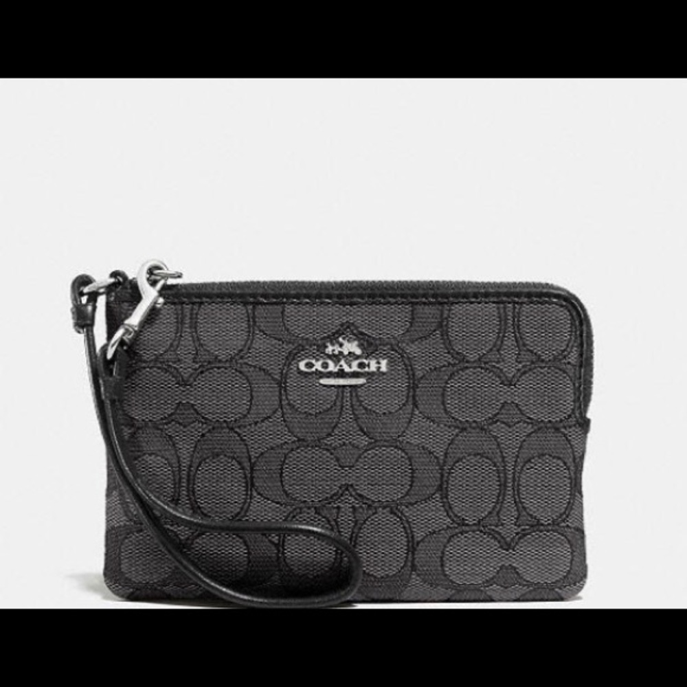 New Black Coach Wristlet