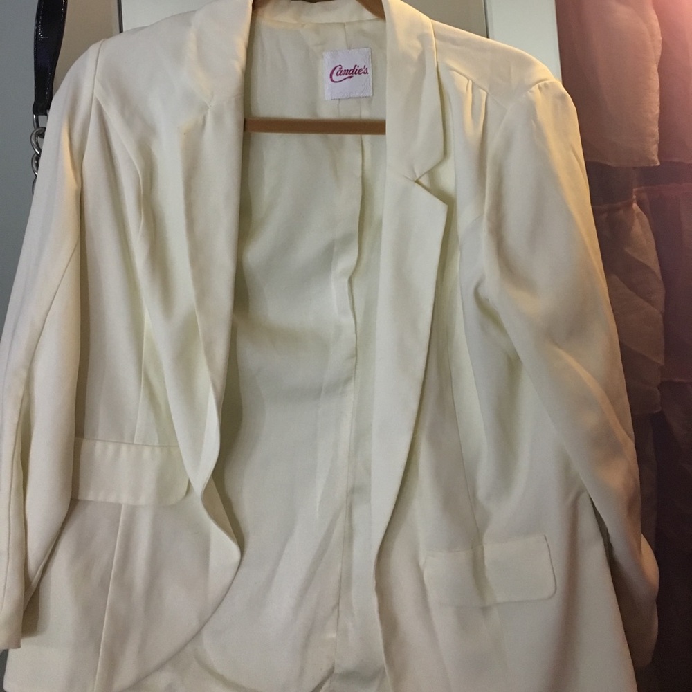Cream blazer
