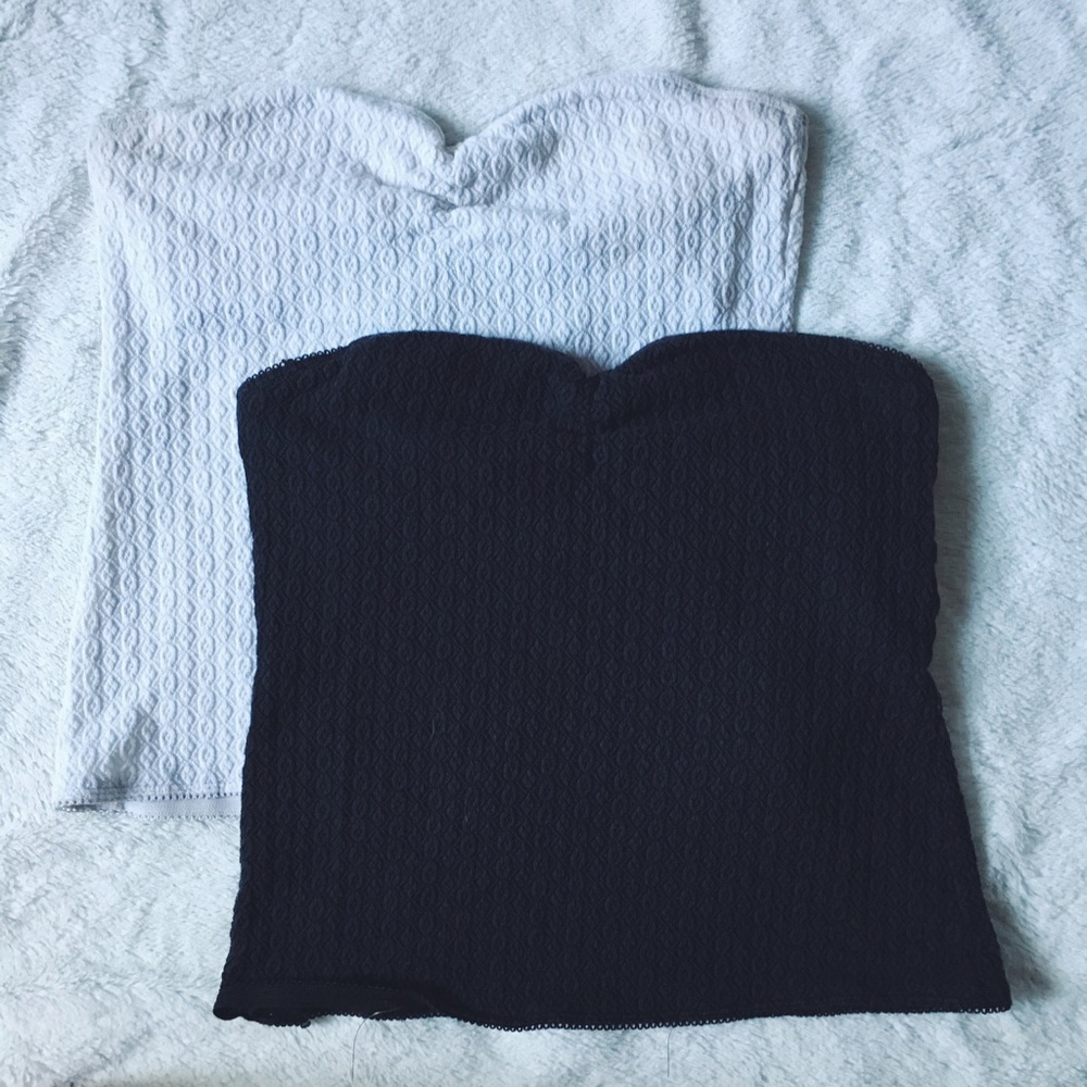 Aerie Girly Tube Tops Black AND White!