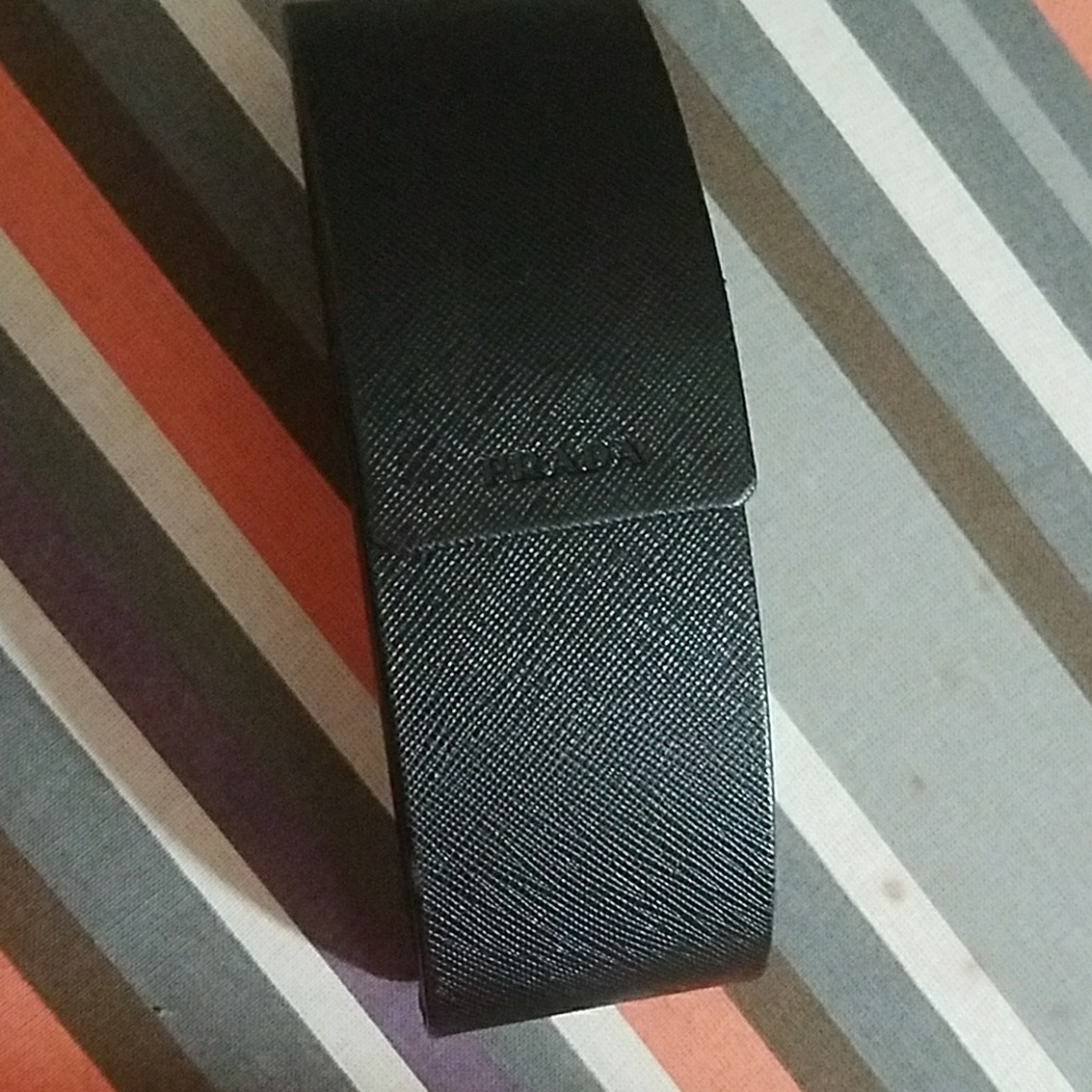 Prada sunglass case- firm