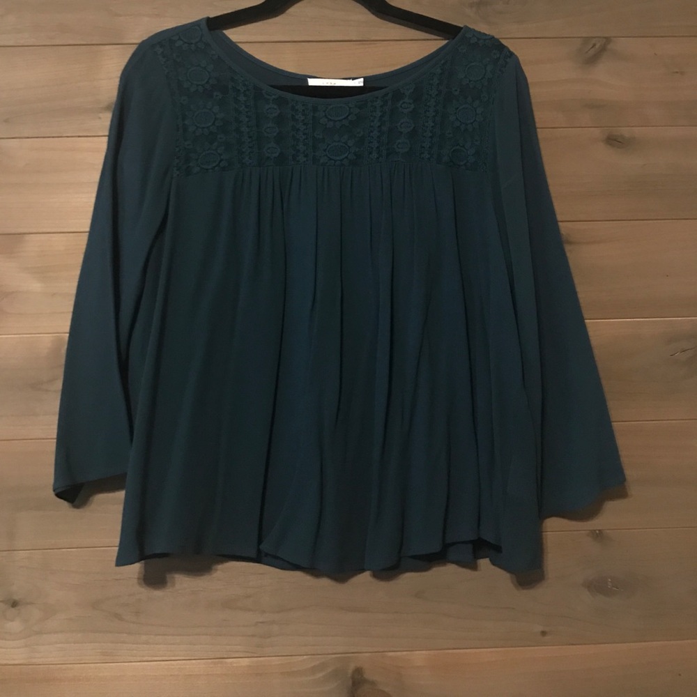 Beautiful Lacy Green Blouse