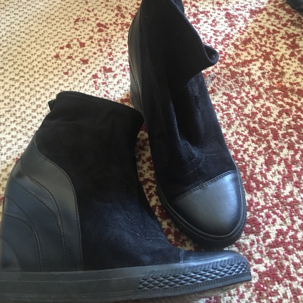 DKNY wedge booties