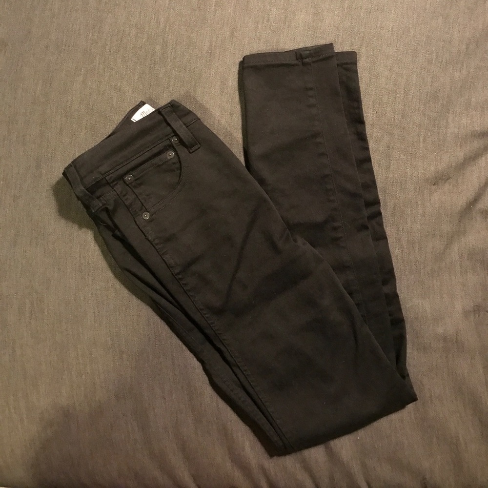 New Black 10" High Riser Skinny Skinny 26 Madewell