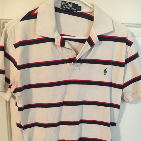 Polo by Ralph Lauren white striped polo - Picture 1 of 3