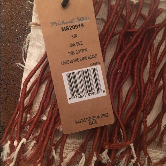 *SOLD* Michael Stars 100% Cotton Scarf - Picture 3 of 3