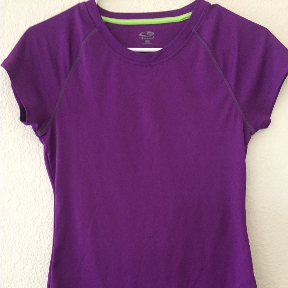 Champion Purple Dry Fit T Shirt.