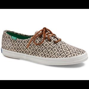 Madewell tan patterned keds