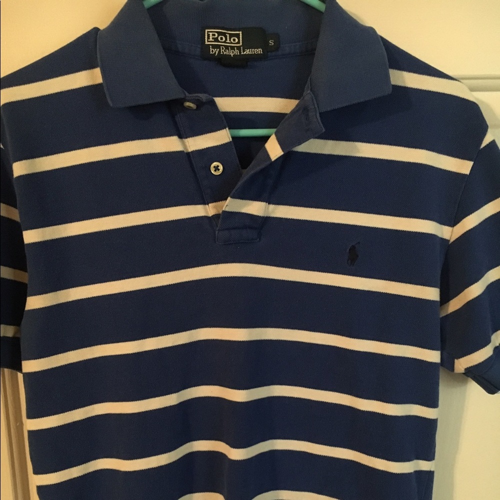 Blue and Whit polo