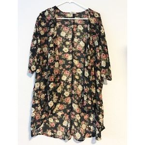 PacSun Floral Kimono