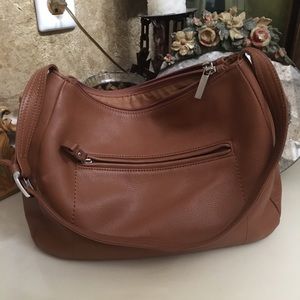 Gianni Bernini tan leather bag